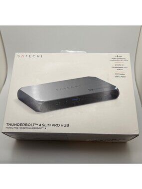 NEW & Sealed Satechi Thunderbolt 4 Slim Pro Hub USB-C 96w Gray